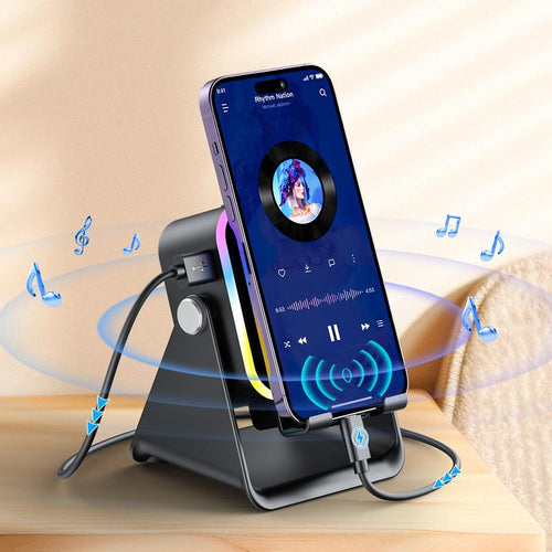 WaveDock Pro™ — WaveSync Induction Audio Speaker Stand